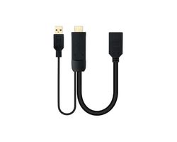 Velocraze Convertisseur displayport v1.2 vers HDMI 2.0 de 20 cm, avec connexion précise et câble noir, idéal pour le streaming vidéo de haute qualité.