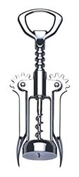 Genware NEV-6080 Corkscrew, Twin Lever, 6.1/4"