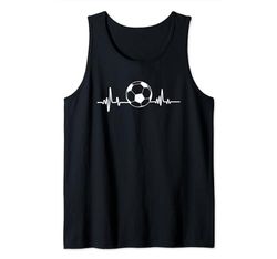 Calcio Heartbeat Soccer Player Regali Amante dello sport, Calcio Canotta