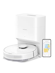 DREAME D10 Plus Gen 2 Robot Aspirapolvere Lavapavimenti con Svuotamento Automatico Polvere, Navigazione LiDAR Rilevamento Ostacoli, Aspirazione 6000Pa Tappeti Peli Animali, Autonomia 285min