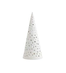 Kähler Nobili Tea Light Holder Tall Height 19 cm Danish Design White