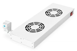 Equip Ventilatormodule 19" voor serverkasten, 2x ventilator RAL7035