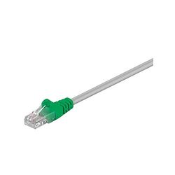 Goobay 68866 CAT 5e Crossover-Patch Cable, U/UTP, Grey/Green, 3m Length