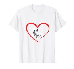 Mac I Heart Mac Me encanta Mac Custom Camiseta