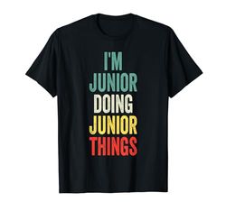 I'M Junior Doing Junior Things Nombre Junior Camiseta