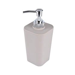 Douceur d'Intérieur Dispenser di Sapone Effetto Soft Touch 7 x 7 x 17,5 cm Vitamina Grigio