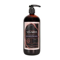 VEGAIROA - No Yellow Plex Shampoo - Neutralizza i toni gialli e arancioni - Idratazione profonda - Pigmento viola - Per capelli biondi decolorati -Vegan Professional Hairdressing- 1000ml