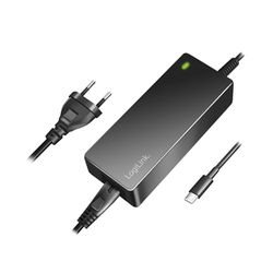 LogiLink PA0312 - Universele voeding voor notebooks met USB-C aansluiting, 65 W