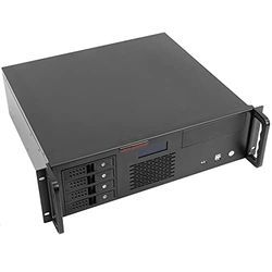 RackMatic - Caja rack 19" IPC microATX ATX 3U 2x5.25" 5x3.5" fondo 400mm