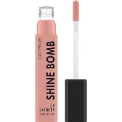 Catrice Shine Bomb Lip Lacquer, pomadka do ust, nr 010, nude, długotrwała, natychmiastowy efekt, błyszcząca, intensywna kolorystyka, wegańska, bez oleju, bez parabenów, bez cząstek mikroplastiku, 1