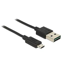 DELOCK kabel Easy-USB 2.0 typ A-kontakt > EASY-USB 2.0 typ Micro-B-kontakt svart 2 m