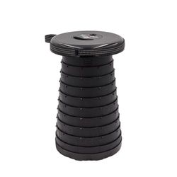 WEDO SITTOGO®NXT PP Tabouret télescopique de Camping certifié TÜV & GS | troisième génération amélioré Poids 1,06 kg capacité de Charge 150 kg Couleur Noir