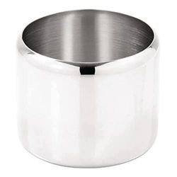 Olympia Concorde Stainless Steel Sugar Bowl 84(Dia)mm, Polished Stainless Steel, Capacity: 285 ml/10 oz, Mirror Finish, Size: 64(H) x 84(W) x 84(D)mm, Dishwasher Safe, J729