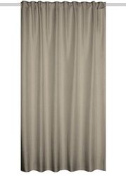 HOME WOHNIDEEN Eskamio Rideau Thermique Opaque - Structure en Lin - Ruban Multifonction - Couleur : Beige - Dimensions : 175 x 135 cm - Quantité : 1