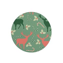 Questo Casa, Round Digital Printed Mouse Pad, Non-Slip Base, for Office and Home, Diameter:22cm