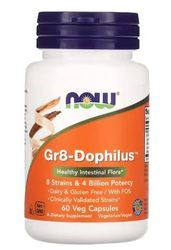 Now Foods Gr8-Dophilus (bonnes cultures bactériennes) 60 gélules végétaliennes