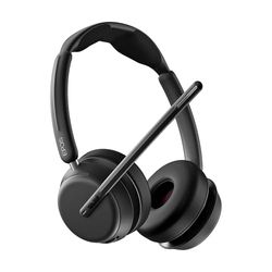 EPOS IMPACT 1060 Cuffie Wireless Doppie per Ufficio con Microfono, Noise Cancelling, Super Wideband Audio, Bluetooth, Vestibilità Comoda, Ottime per Chiamate Chiare in Ambienti Affollati