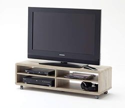 Robas Lund Jeff Móvel baixo de TV, MDF, castanho, 13 x 44 x 129 cm