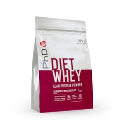 PhD Nutrition Diet Whey High Protein Lean Matrix, Raspberry and White Chocolate Diet Whey Protein Powder, 16g of Protein, 40 Servings Per 1 kg Bag