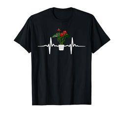 Anthurium andraeanum Plantas de interior Amante HeartBeat jardinero Camiseta