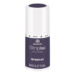 alessandro Striplac - Vernis à ongles UV Night Sky - Doux et durable - Facile à enlever grâce à la technologie Peel-Off - Vegan et sans cruauté envers les animaux - 8 ml