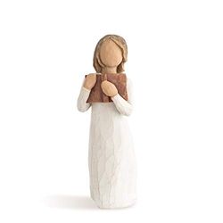 Willow Tree Figura de mulher com livro, Home Deco, Enesco