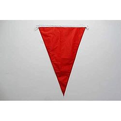 AZ FLAG - Beach Warning Red Flag - 3x5 Ft - For Outdoor - Beach Warning Red Banner Knitted Polyester with Two Plastic Rings - Fade Resistant - Vivid Colors - 3' x 5' Feet - 150x90 Cm