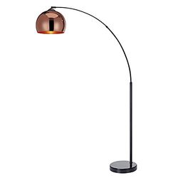 Candeeiro LED de pé padrão curvo e cromado Arquer Versanora VN-L00011-EU