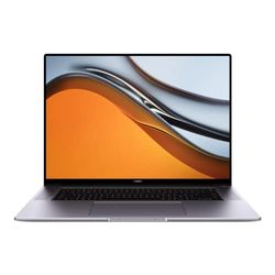 HUAWEI MateBook 16, AMD Ryzen 5 5600H, 16 GB +512 GB, 16" laptop, 2,5K FullView-scherm, Schlankes Metallgehäuse, Fingerabdrucksensor, Gratis upgrade naar Windows 11, Laag blauw licht, Grijs