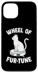 Wheel Of Fur-Tune Robot Vacuum Cleaner Funny Cat Case for iPhone 13