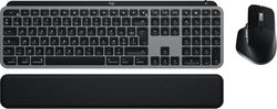 Logitech MX Keys S Combo for Mac Clavier/Souris sans Fil avec Repose-Poignet Clavier Lumineux Souris à Défilement Rapide Bluetooth USB C pour MacBook Pro/MacBook Air/iMac/iPad - AZERTY