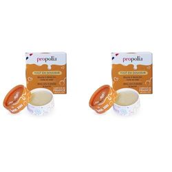 PROPOLIA - Baume à lèvres Miel - Répare et nourrit les lèvres sèches et abîmées - Miel, Cire d’abeille et Karité - 100% naturel - Fabriqué en France - Pot 6 g (Lot de 2)