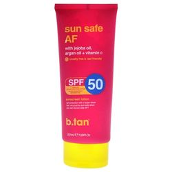 B.Tan Sun Safe AF Sunscreen Lotion SPF 50 for Unisex 7 oz Sunscreen