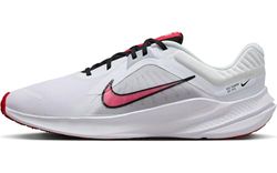 Nike Quest 5, Scarpe da Corsa Uomo, White Fire Red Lt Smoke Grey Black, 41 EU