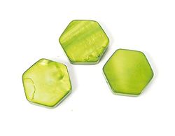 Parelschaal van parelmoer, glanzend, groen, 13 x 11 mm, 250 g, 296u, ca.
