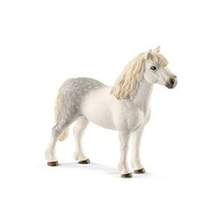 Schleich-13871 Semental Poni galés, Color Gris, Blanco (13871)