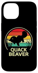 Funny Mens & Women Retro Vintage Quack Beaver Platypus Lover Coque pour iPhone 14