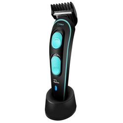 SYTECH SY-HC70R Tagliacapelli elettrico ricaricabile e regolabile X-Trim con motore potente, colore nero e blu