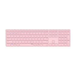 Rapoo E9800M clavier RF sans fil + Bluetooth QWERTZ Allemand Rose
