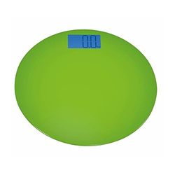 Spirella Bowl Collection badkuipweegschaal, 33 x 33 x 2, gehard glas en ABS, groen