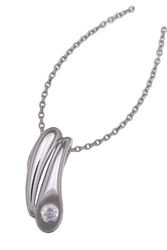 Orphelia Jewelry - Colgante de plata de ley con circonita