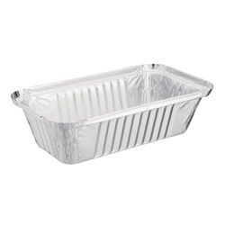 Nisbets Essentials Foil Disposable Containers and Lids 250ml (50 pack) - Food Trays for Delivery, Takeaway, Meal Prep DP264