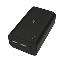 Kit Essentials Emergency Charger Power Bank 12000 mAh, High Capacity Power Bank for Smartphones, Tablets and Devices works with iPhone, iPad, Samsung, Google, Huawei, Sony, HTC and Many Others - Black