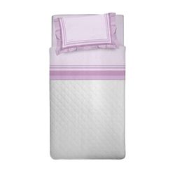 PENSIERI DELICATI Beddengoedset voor Frans bed, flanel, 100% katoen, warm en zacht, beddengoedset 120 x 200 cm, inclusief hoeslaken, dekbedovertrek en 1 kussensloop, gemaakt in Italië, 30101 Dublino