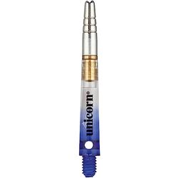 Unicorn Tiges de fléchettes rotatives Gripper 360 Bicolore en Polycarbonate Durable avec Porte-Aile en Alliage Bleu Taille M 44,9 mm 3 tiges