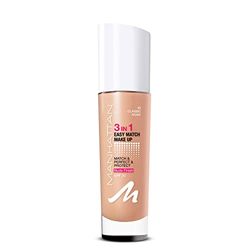 Manhattan 3-in-1 Easy Match Make-up, vloeibare foundation voor gebruinde huid met SPF 20, kleur Classic Ivory 32, 1 x 30 ml