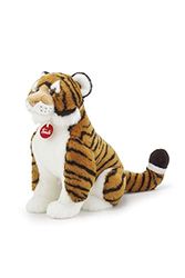 Trudi Tigre Bruce Mascotte en Peluche, Cadeau de Noël et d'anniversaire. | 17x31x24cm M | Animaux Exotiques tropicaux | modèle 27137