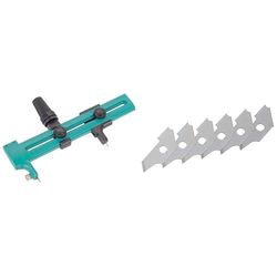 Bundle of wolfcraft Circle Cutter I 4151000 I for Cutting Out Circular Shapes + wolfcraft 6 Blades, 22 mm I 5893000 I 6 Blades for Circle Cutters and deburrers