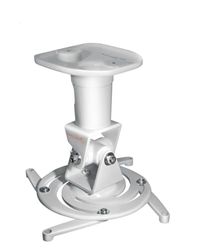 My Wall H16-1WL - Supporto da soffitto per proiettore, portata massima 15 kg, distanza dal soffitto 225 mm, colore: Bianco