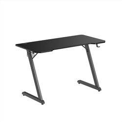 Noua Win - Escritorio Gaming con Marco Z, Mesa de Juegos ergonómica, estación de Juegos para Ordenador y Monitor, Orificios pasacables, portavasos y Gancho para Auriculares, 120 x 60 x 75 cm